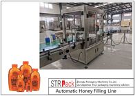 PLC Control Honey Jar Filling Line สายการบรรจุของเหลวอัตโนมัติ GMP Standard
