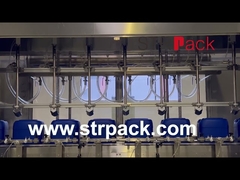 20L กลองพลาสติก Jerry สามารถชั่งน้ำหนักสุทธิของเหลวเครื่องบรรจุ Capping Machine เครื่องติดฉลาก