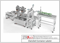 STR-ALS เครื่องติดฉลากขวด Clamshell Container Labeler 95 - 120 ชิ้น/นาที