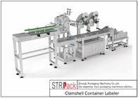 STR-ALS เครื่องติดฉลากขวด Clamshell Container Labeler 95 - 120 ชิ้น/นาที