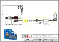 สายการบรรจุขวดประสิทธิภาพสูง 500ML - 5L Lubricating Oil Filling Line
